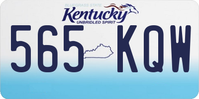 KY license plate 565KQW