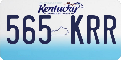 KY license plate 565KRR
