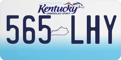 KY license plate 565LHY
