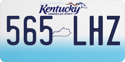 KY license plate 565LHZ