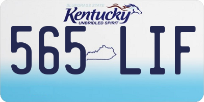 KY license plate 565LIF
