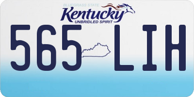 KY license plate 565LIH