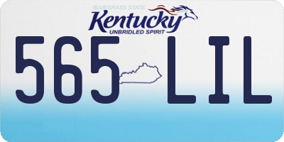 KY license plate 565LIL