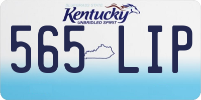 KY license plate 565LIP