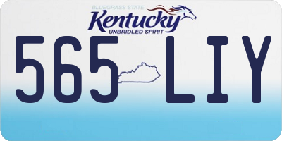 KY license plate 565LIY