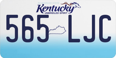 KY license plate 565LJC