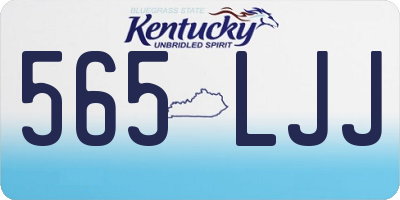 KY license plate 565LJJ