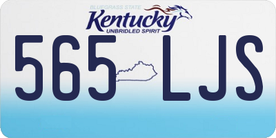 KY license plate 565LJS