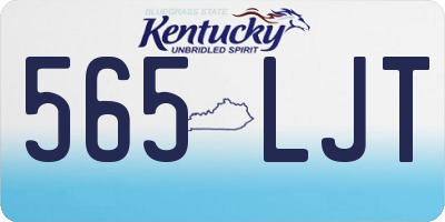 KY license plate 565LJT