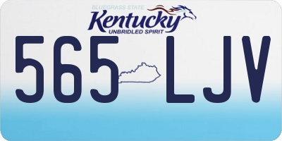 KY license plate 565LJV