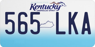 KY license plate 565LKA