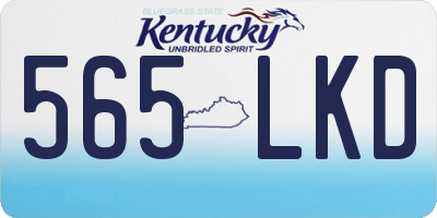 KY license plate 565LKD