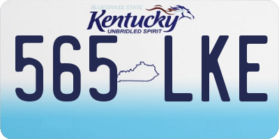 KY license plate 565LKE