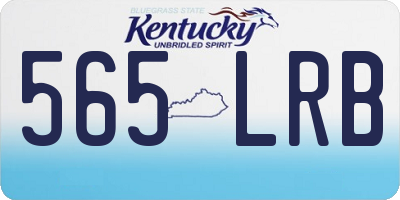 KY license plate 565LRB