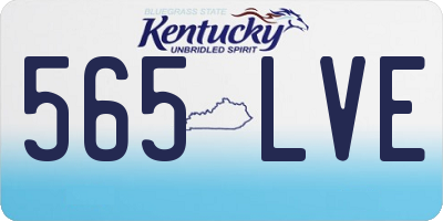 KY license plate 565LVE