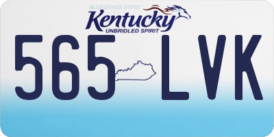 KY license plate 565LVK
