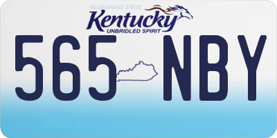 KY license plate 565NBY