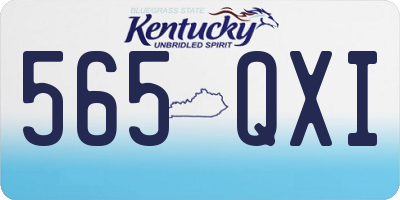 KY license plate 565QXI