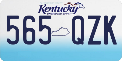 KY license plate 565QZK
