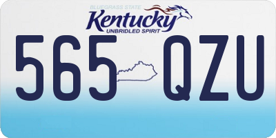 KY license plate 565QZU