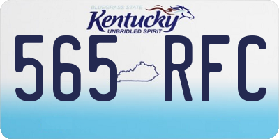 KY license plate 565RFC