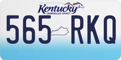 KY license plate 565RKQ