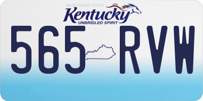 KY license plate 565RVW