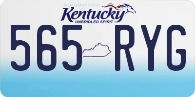 KY license plate 565RYG