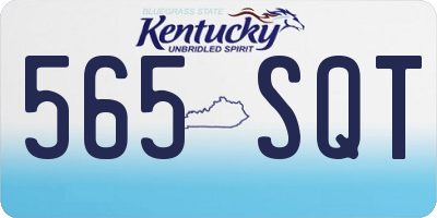 KY license plate 565SQT