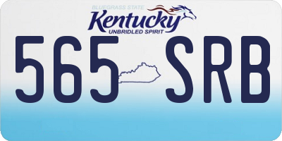KY license plate 565SRB
