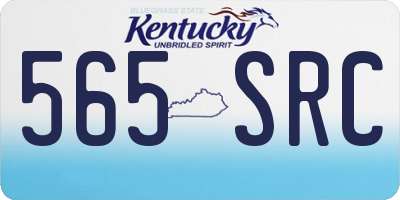 KY license plate 565SRC