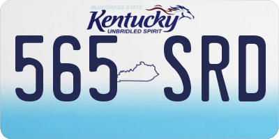 KY license plate 565SRD