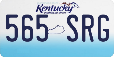 KY license plate 565SRG