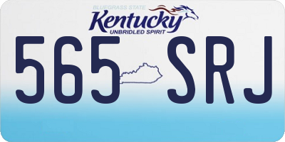 KY license plate 565SRJ