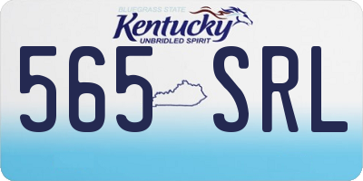 KY license plate 565SRL