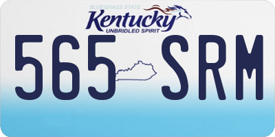 KY license plate 565SRM
