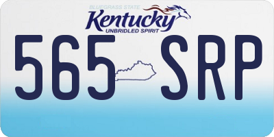 KY license plate 565SRP