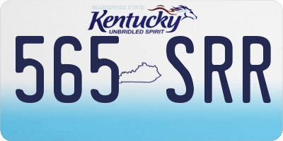 KY license plate 565SRR