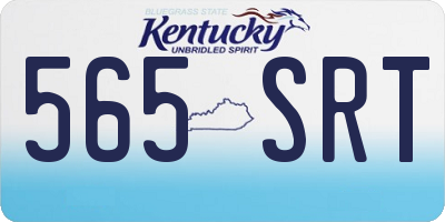 KY license plate 565SRT