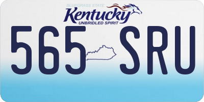 KY license plate 565SRU