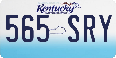 KY license plate 565SRY