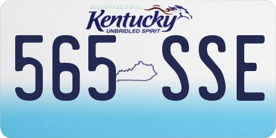 KY license plate 565SSE
