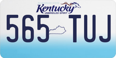 KY license plate 565TUJ