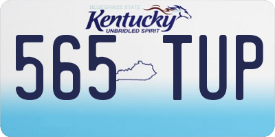KY license plate 565TUP