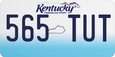 KY license plate 565TUT