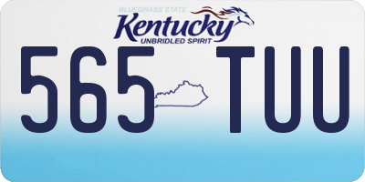 KY license plate 565TUU