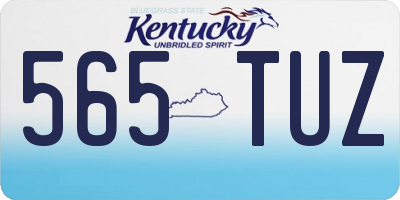 KY license plate 565TUZ