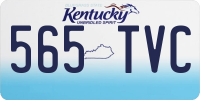 KY license plate 565TVC