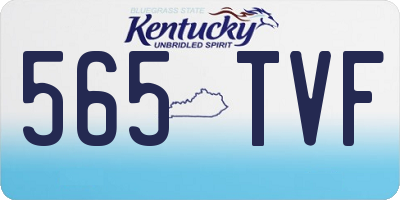KY license plate 565TVF