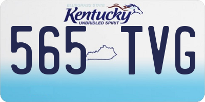 KY license plate 565TVG